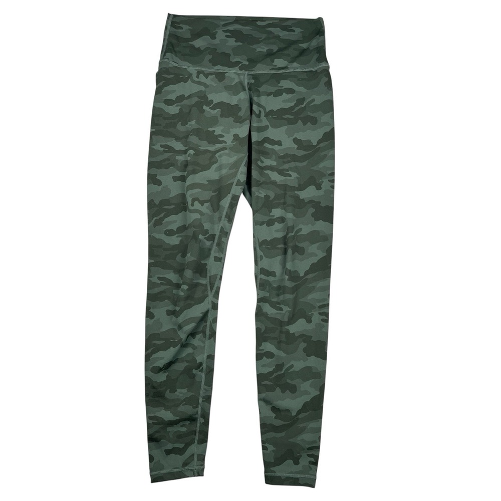 Colorfulkoala Army‎ Green Camo Camouflage Athletic Leggings Women's Size Medium